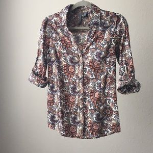MANGO paisley top